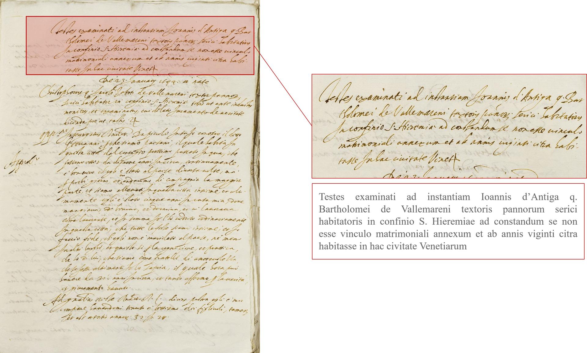 Struttura e contenuti del processetto matrimoniale