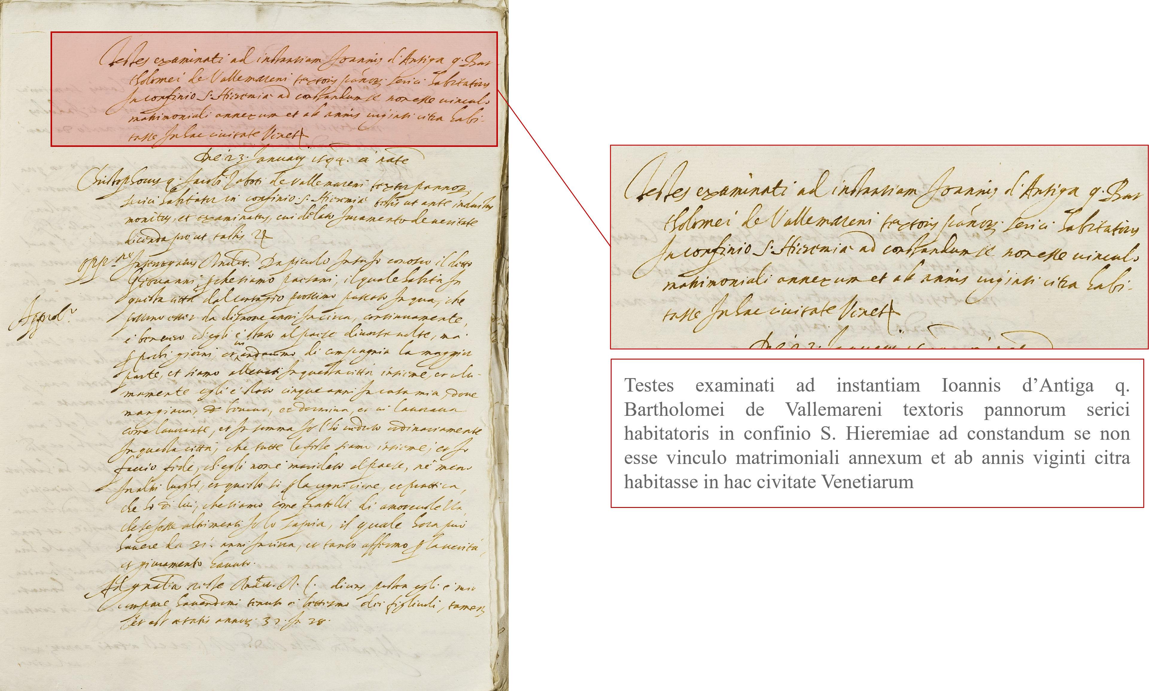 Struttura e contenuti del processetto matrimoniale