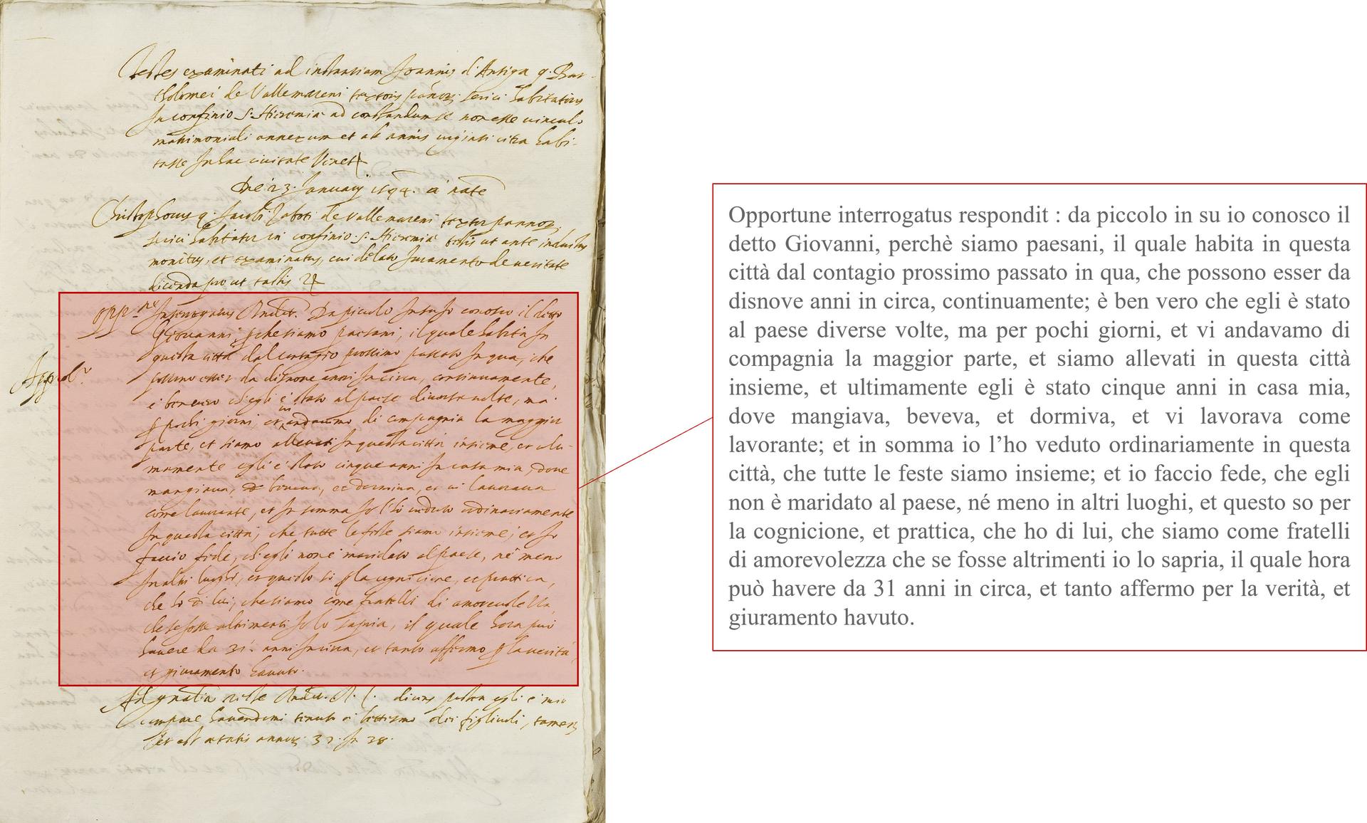 Struttura e contenuti del processetto matrimoniale