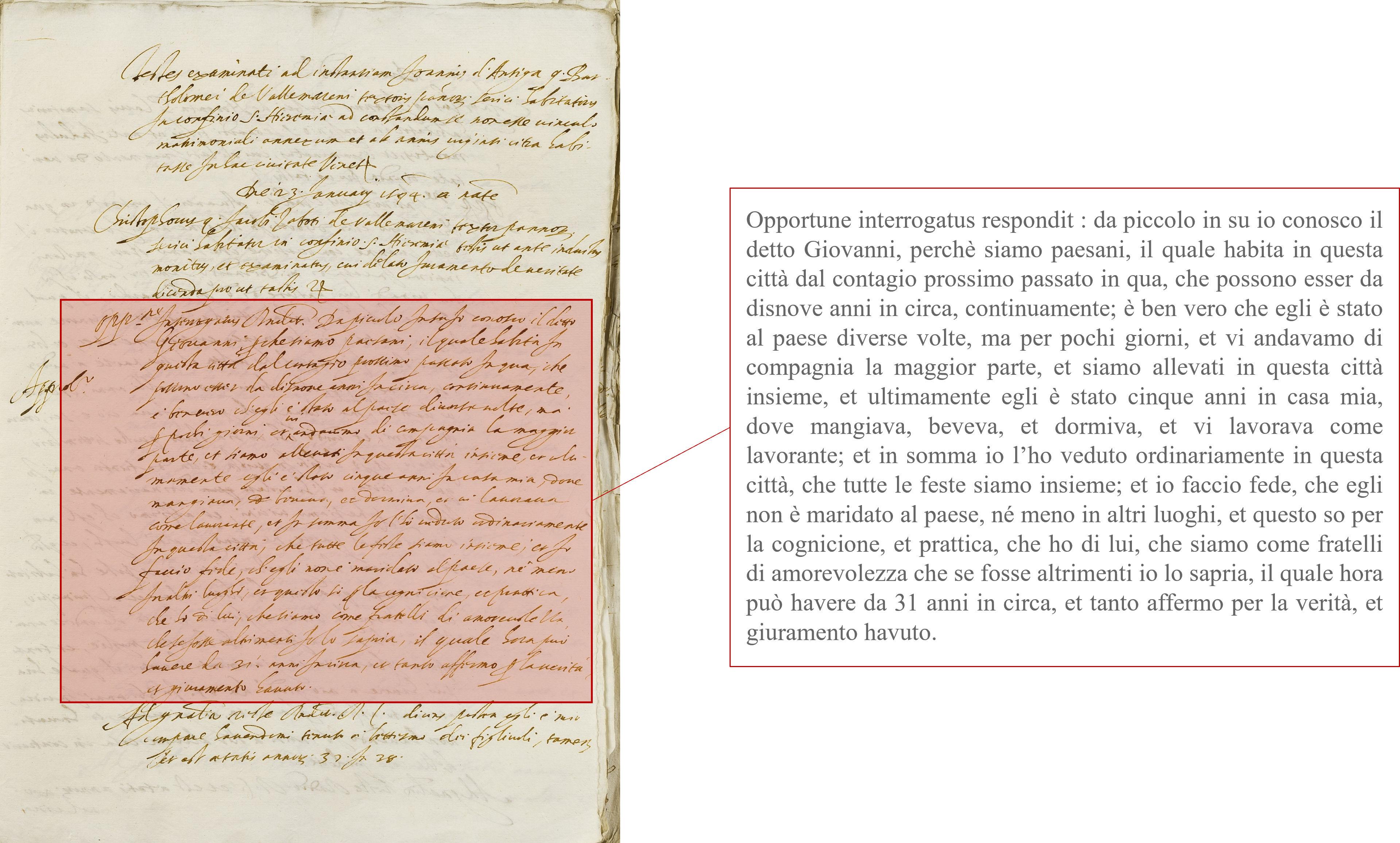 Struttura e contenuti del processetto matrimoniale